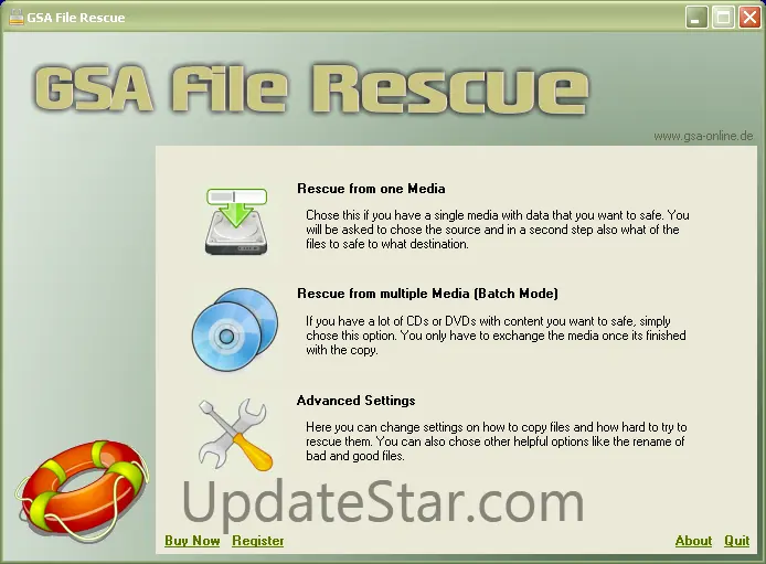 GSA File Rescue 1.9