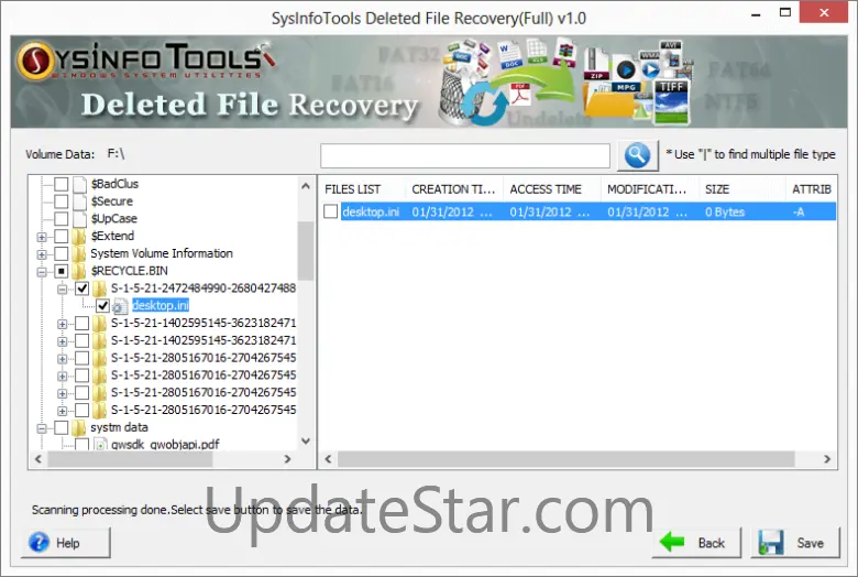 SysInfoTools Deleted File Recovery 1.0