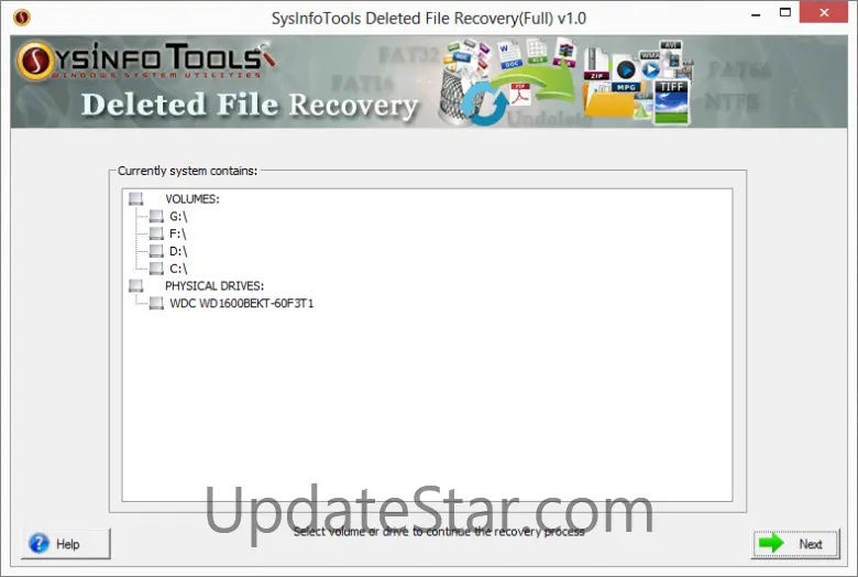 SysInfoTools Deleted File Recovery 1.0