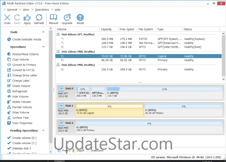 NIUBI Partition Editor Free Edition 10.0