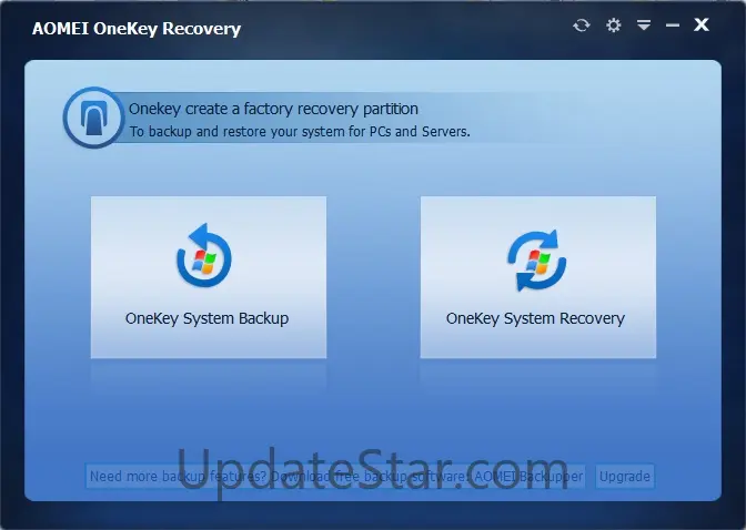 AOMEI OneKey Recovery Professional Edition