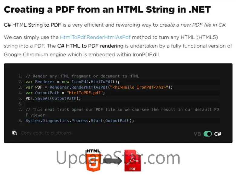 HTML To PDF 5.2
