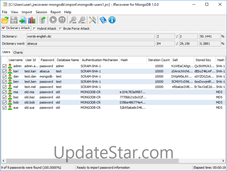 JRecoverer for MongoDB Passwords 1.0