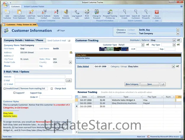 Instant Customer Tracker