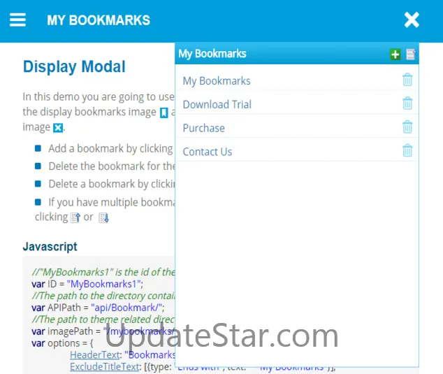 My Bookmarks using VB and Web Forms 1.0