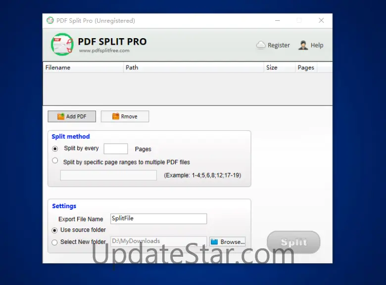 WonderfulShare PDF Split 3.3.1