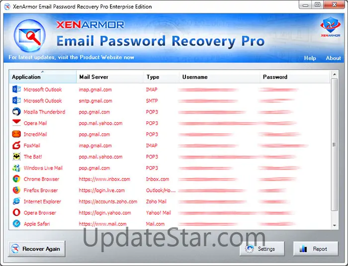 XenArmor Email Password Recovery Pro 8.0