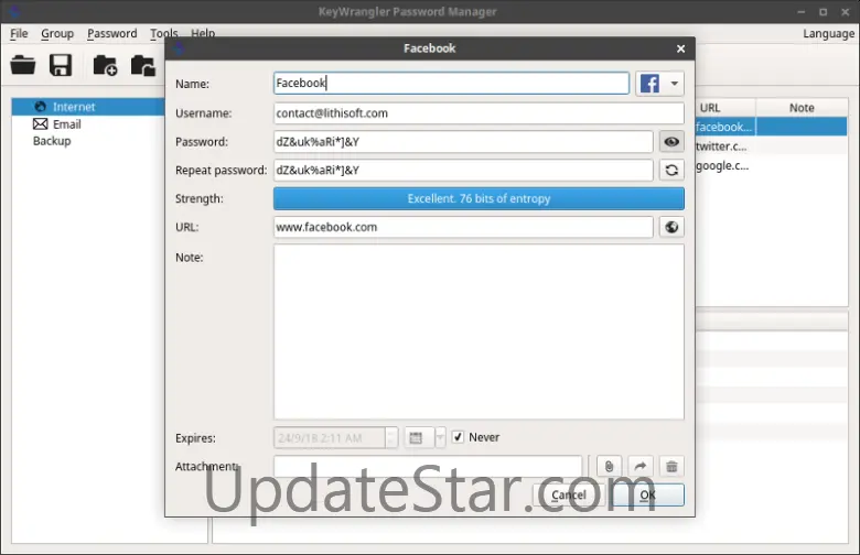 KeyWrangler Password Manager for Linux 1.3