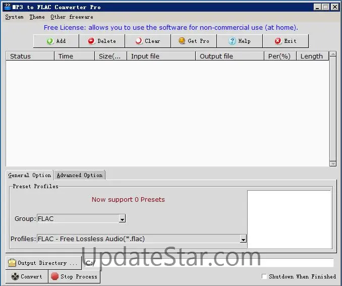 MP3 to FLAC Converter Pro 2.0.1