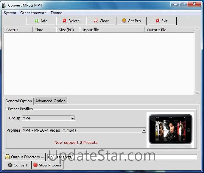 Convert MPEG MP4 2.0.1