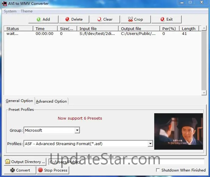 AVI To WMV Converter 1.0.1