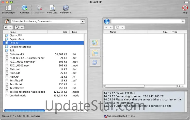Classic FTP Free for Mac 3.4