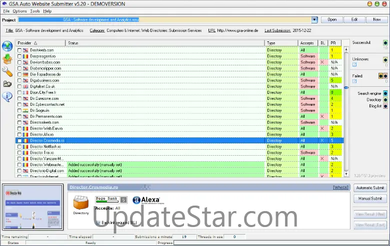 GSA Auto Website Submitter 5.55
