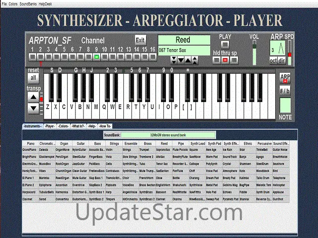 ARPTON SF Synthesizer Arpeggiator Player 3.1