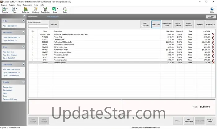 Copper Point of Sale Software Free 3.6