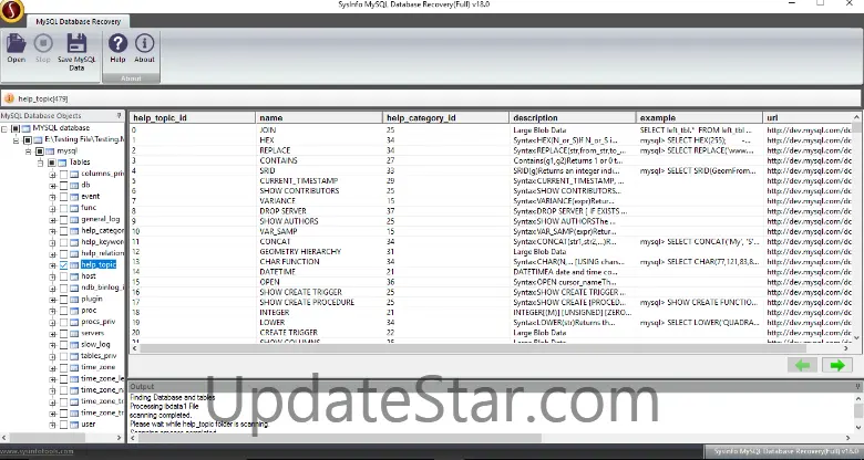SysInfoTools MySQL Database Recovery 18.0