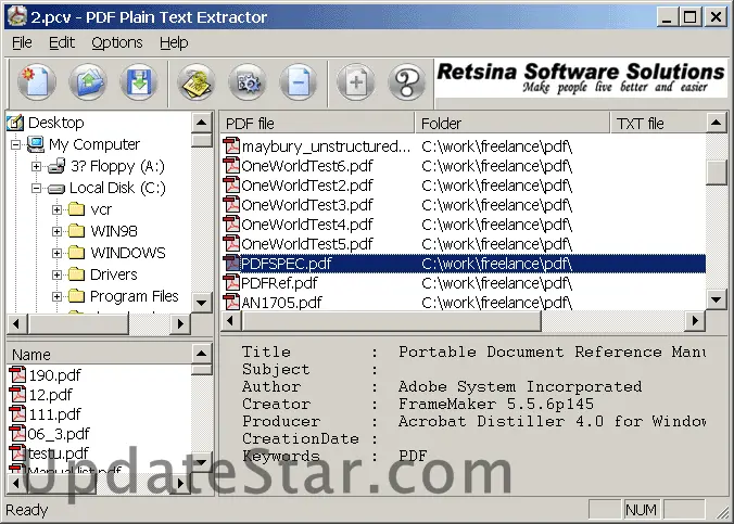 PDF Plain Text Extractor 4.2