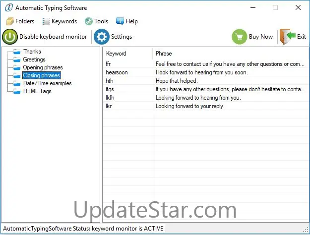 isimSoftware Automatic Typing Software 1.0.1
