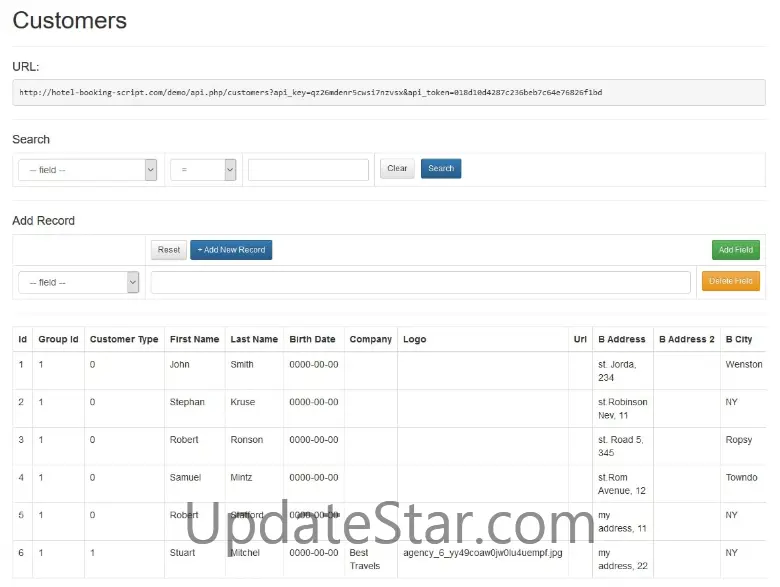 REST API Module for uHotelBooking system