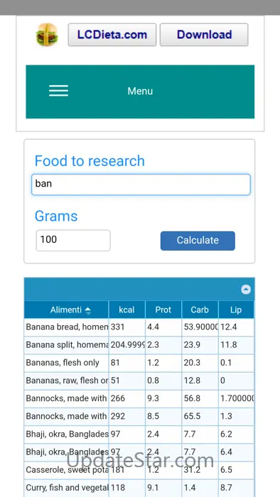 LC Calories 1.0