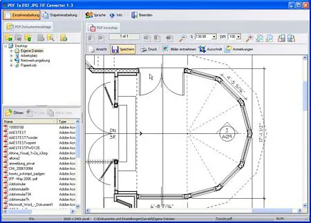 PDF To DXF JPG TIF Converter 1.3