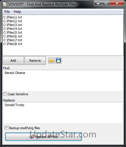 Find And Replace Multiple Files 1.2