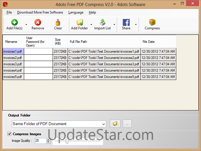 4dots Free PDF Compress 5.0