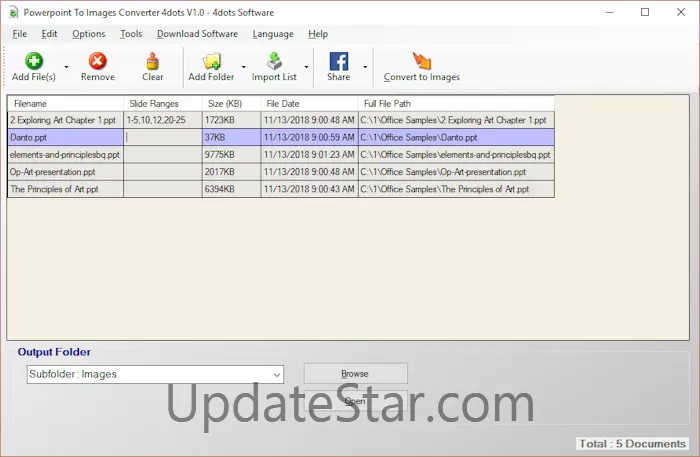 Convert Powerpoint to Images 4dots 1.2
