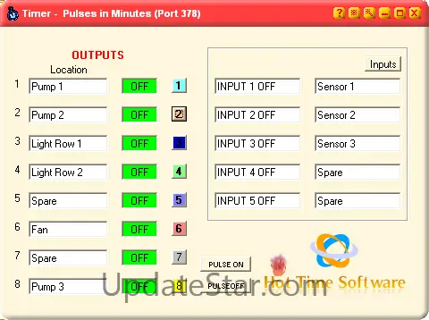 TIMER (pulses in minutes)