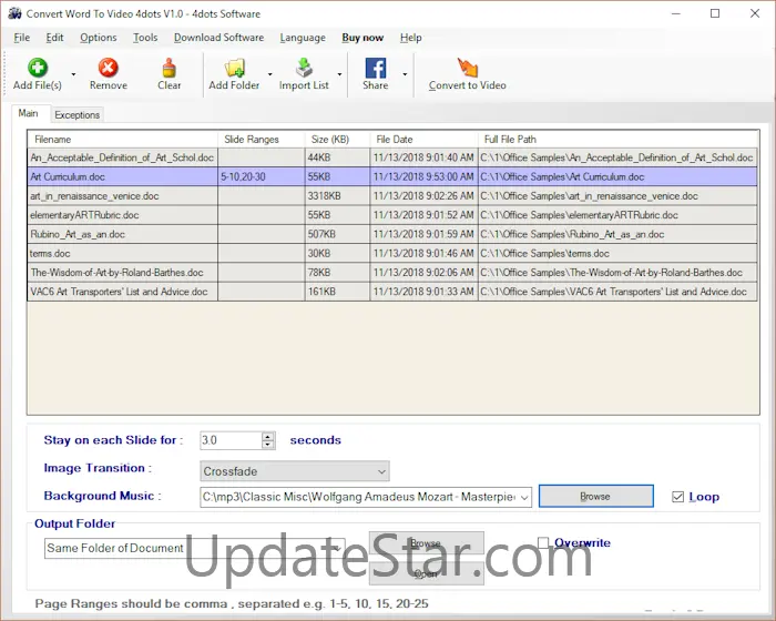 Convert Word to Video 4dots 1.5
