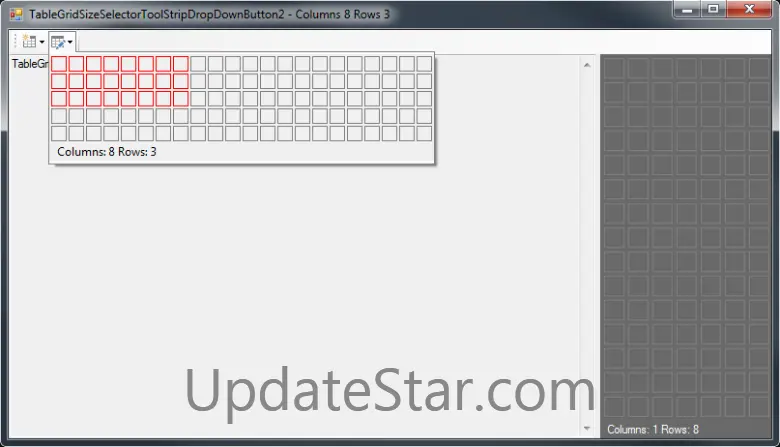 Zoople Grid Size Selector for WinForms 1.0.1.1
