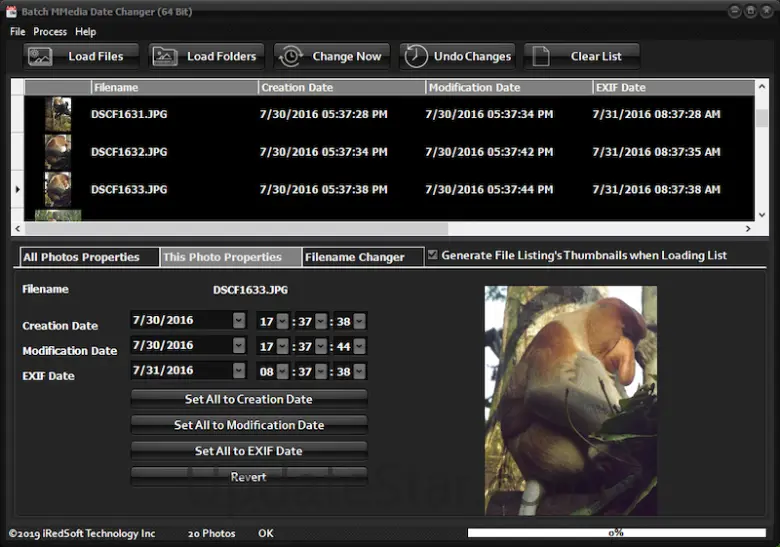 Batch JPEG Date Changer 1.64
