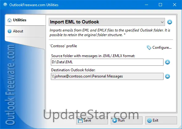 Import EML to Outlook 4.20
