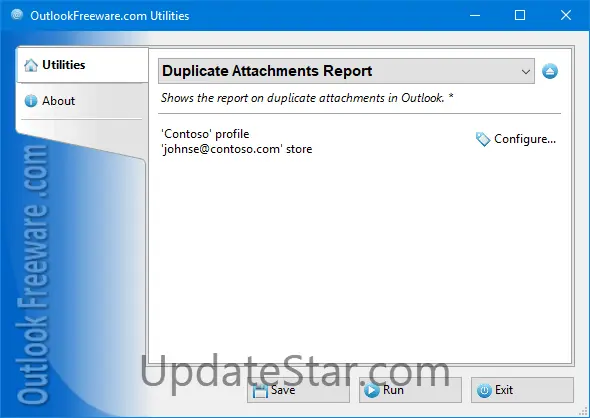 Duplicate Attachments Report for Outlook 4.20