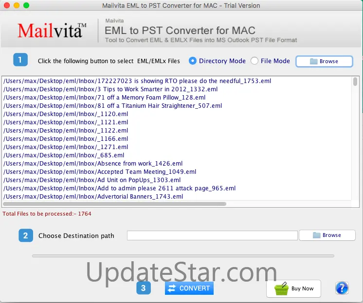 MailVita EML to PST Converter for Mac 1.0
