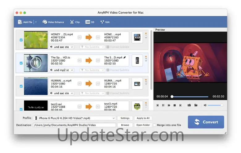 Anymp4 Video Converter for Mac 8.2.28