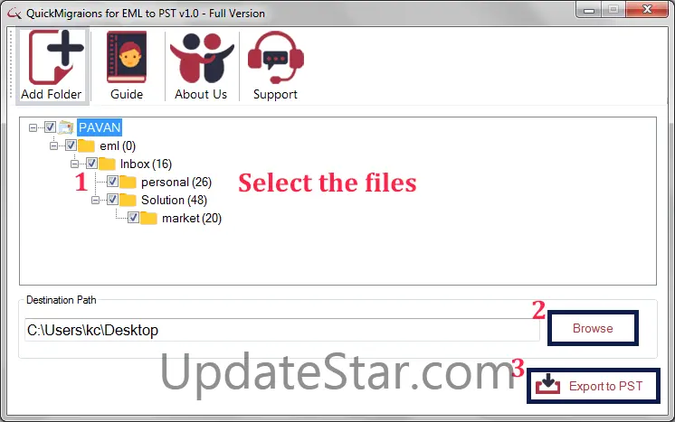 QuickMigrations for EML to PST 1.0
