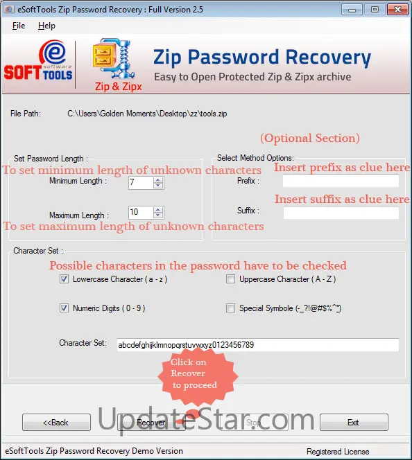 eSoftTools ZIP Password Recovery 2.5