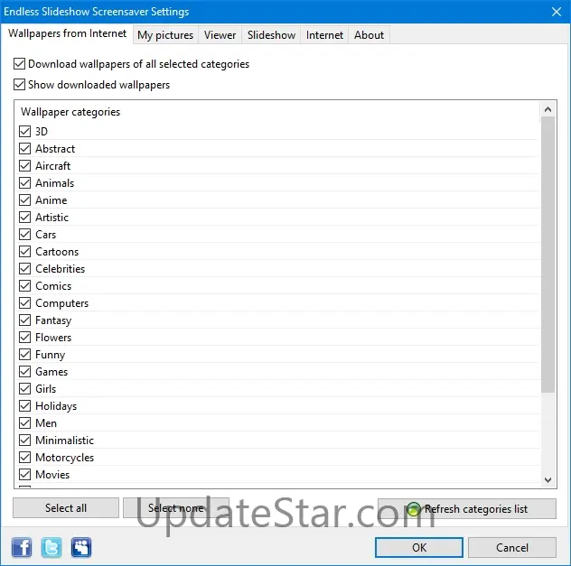 Endless Slideshow Screensaver 1.20