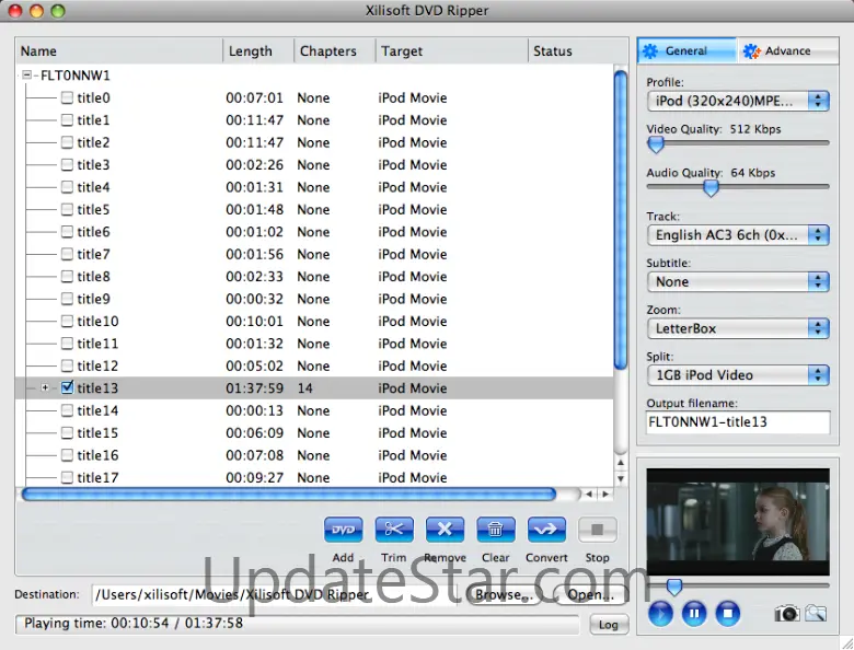 Xilisoft DVD Ripper Standard for Mac 7.0.0.1121