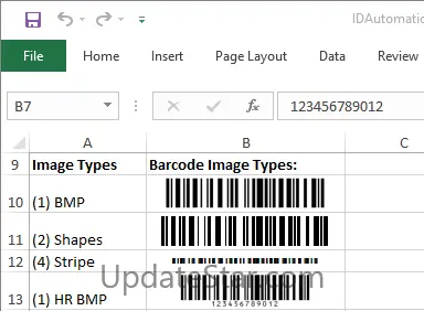 Linear Excel Native Barcode Generator 16.9