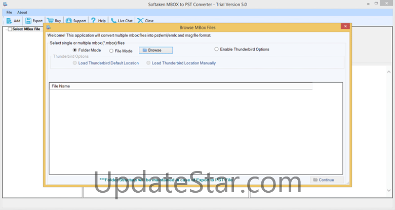 Softaken MBOX to PST Converter 5.0