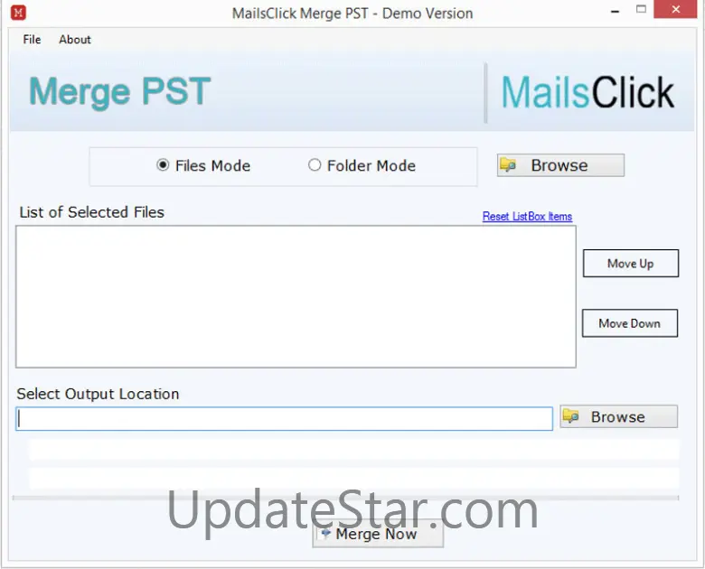 MailsClick Merge PST File 1.0