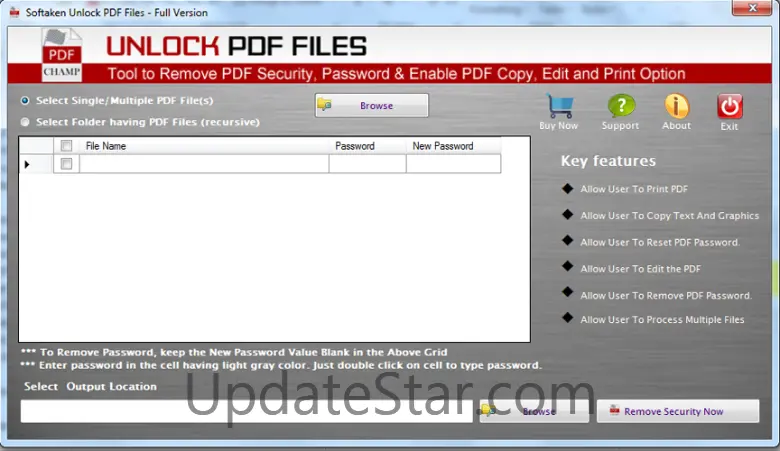 Softaken PDF Unlocker 1.0