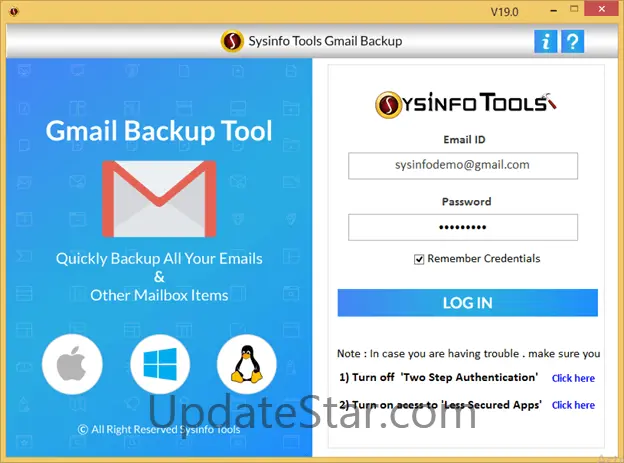 SysInfoTools Gmail Backup Software 19.0