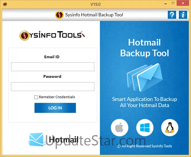 SysInfoTools Hotmail Backup Tool 19.0