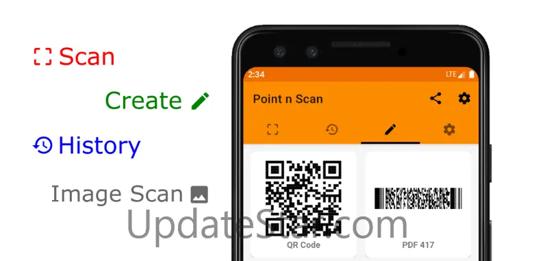 Point n Scan Create QR, barcode, EAN, 1.0.2