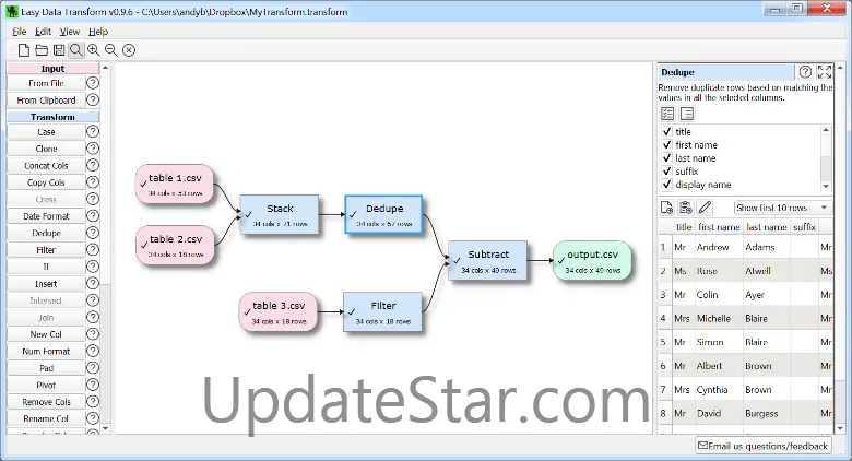 Easy Data Transform for Windows 1.0