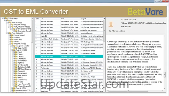 BetaVare OST to EML Converter 1.0
