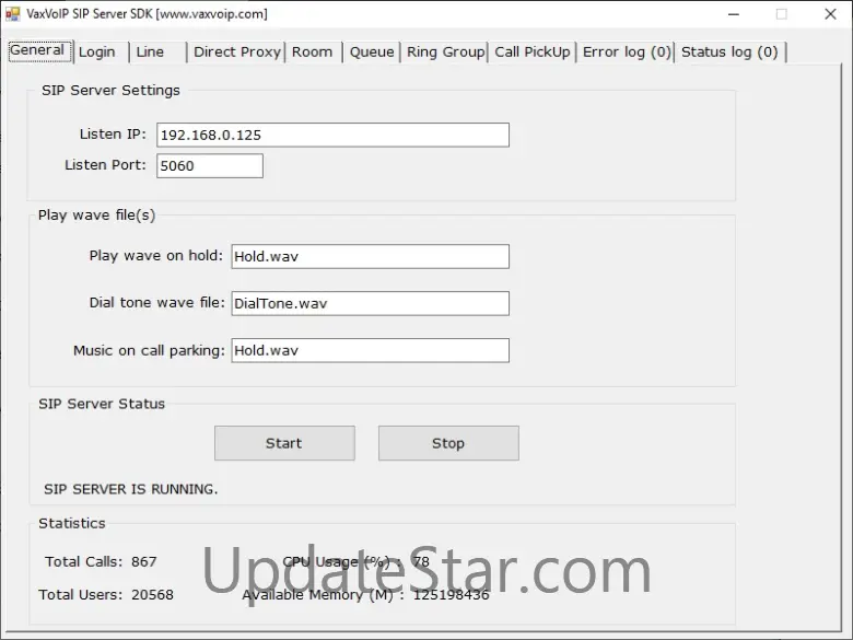 VaxVoIP SIP Server SDK 5.2